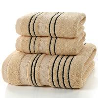 Pure Cotton Bath Towel Set – Soft Jacquard Towels & Large Bath Towel (3-Piece Set)