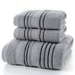 Pure Cotton Bath Towel Set – Soft Jacquard Towels & Large Bath Towel (3-Piece Set)