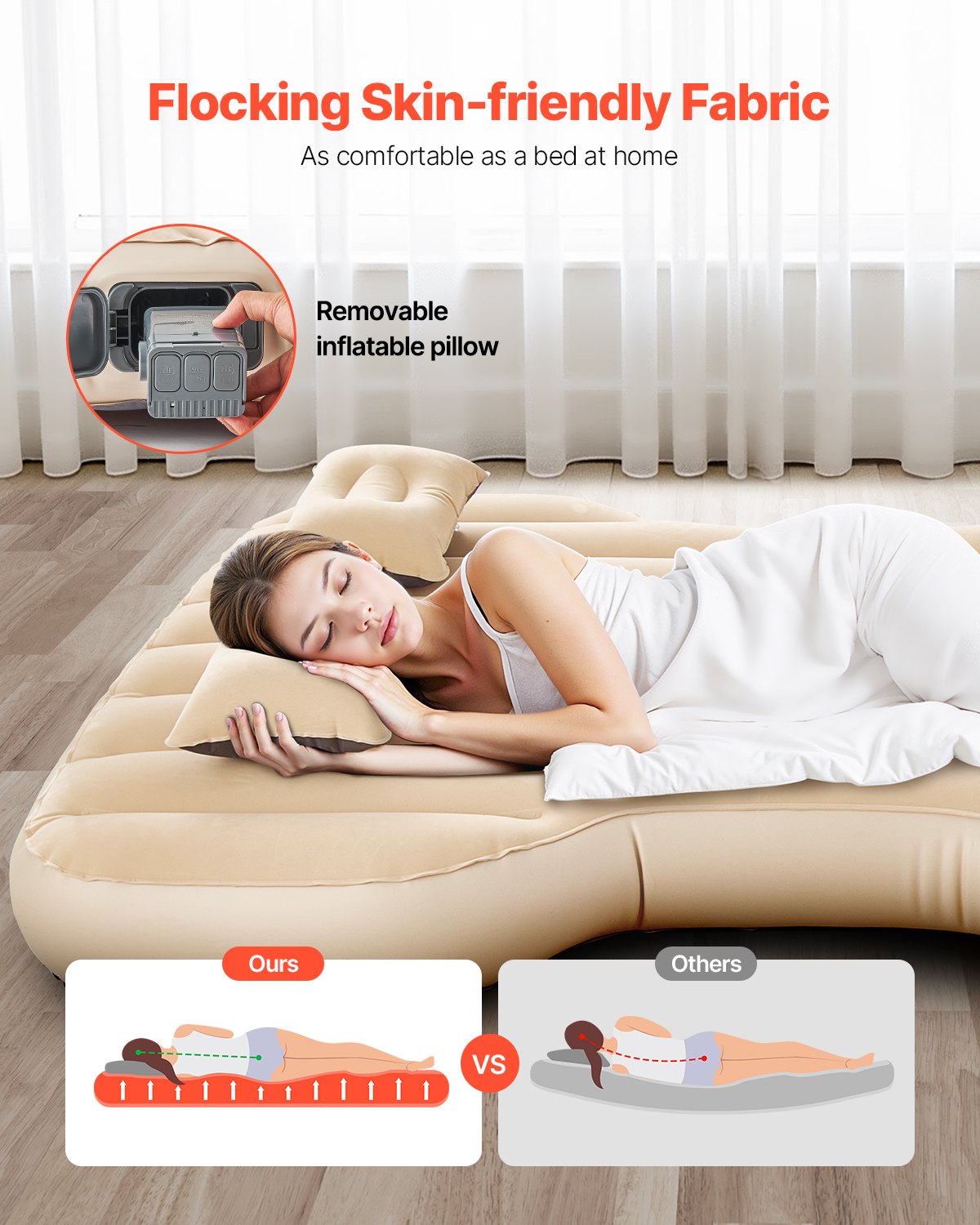 Tesla Model Y Inflatable Air Mattress with Built-In Pump - Roomsium