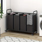 4-Bag Sorter Laundry Hamper Cart with Heavy-Duty Rolling Wheels