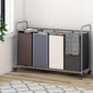 4-Bag Sorter Laundry Hamper Cart with Heavy-Duty Rolling Wheels