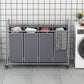 4-Bag Sorter Laundry Hamper Cart with Heavy-Duty Rolling Wheels