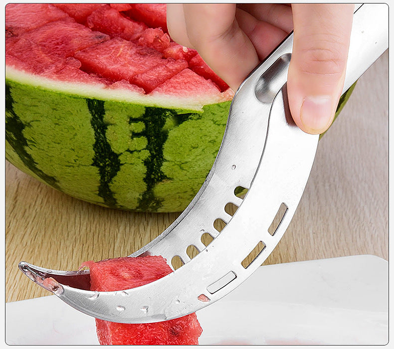 Stainless Steel Watermelon Cutter – Easy Fruit Slicer