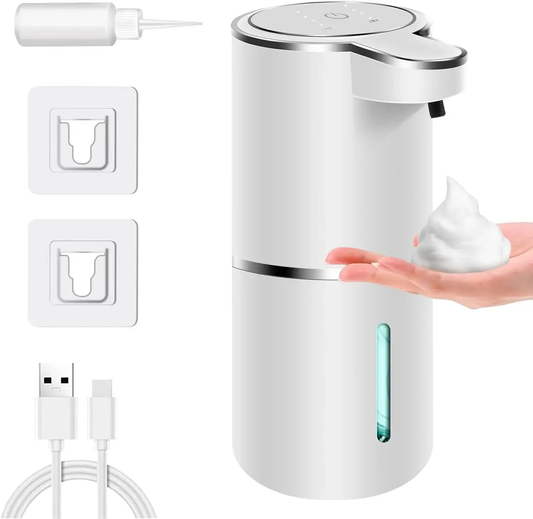 Automatic Touchless Foaming Soap Dispenser – 380ml USB Rechargeable with 4 Foam Levels