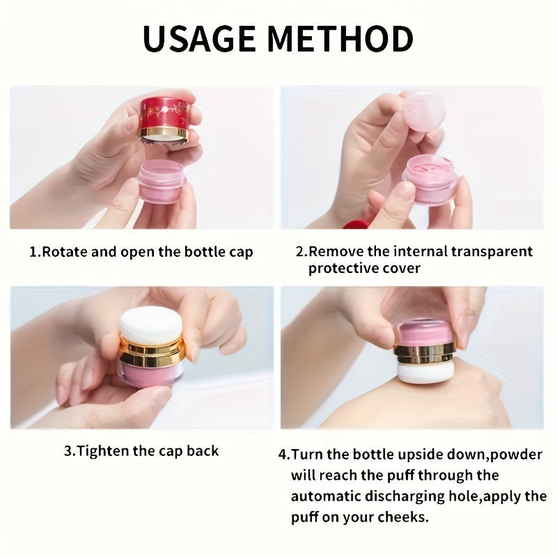 ROUSE 3 Color Blush Palette – Natural Coral & Pink Face Powder