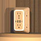 10-in-1 USB Wall Charger Surge Protector with Night Light