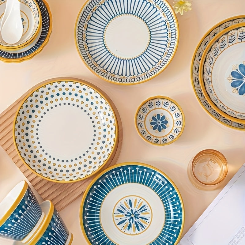 Nordic Style Ceramic Tableware Set – 29 or 47 Pieces of High-End Dinnerware