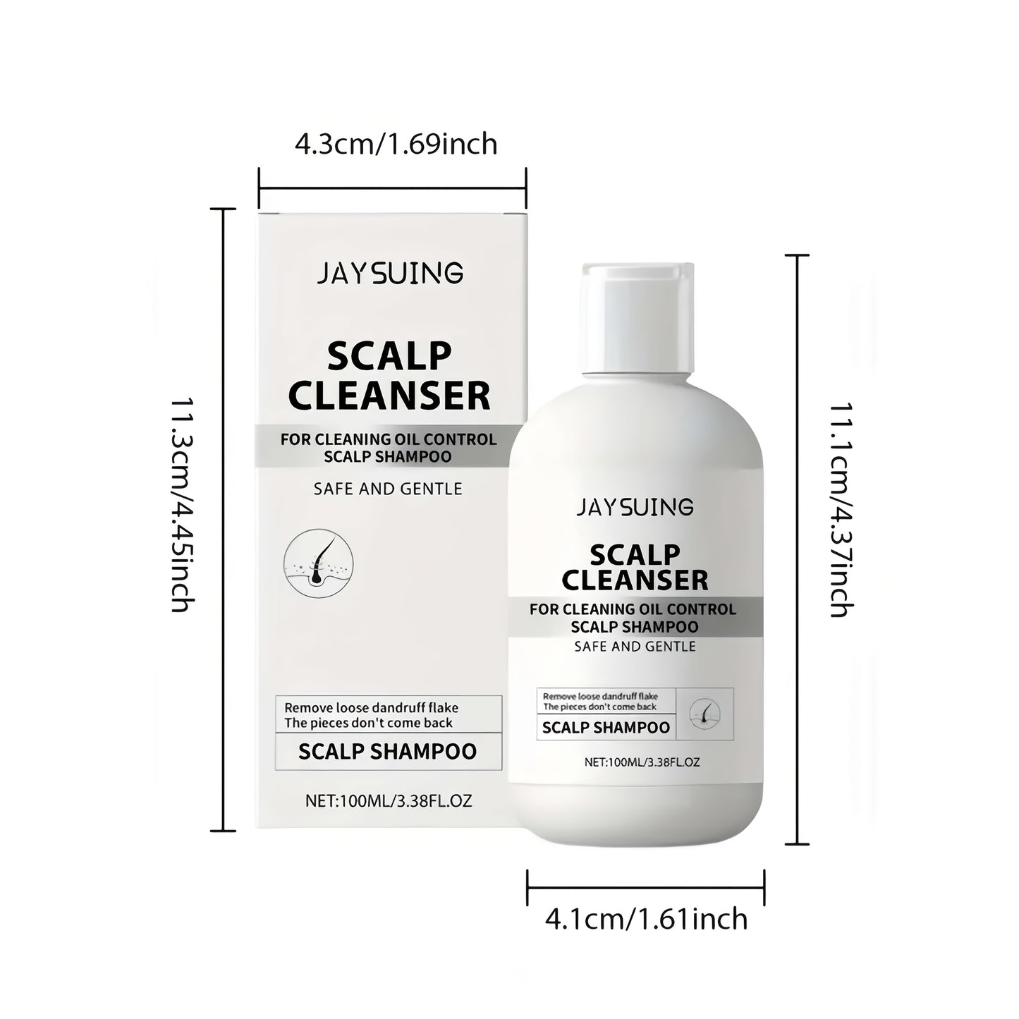 Scalp Repair Shampoo with Hyaluronic Acid – Dandruff Care Cleanser