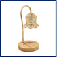 Lily of the Valley Aromatherapy Wax Melter – Solid Wood Candle Warmer Table Lamp