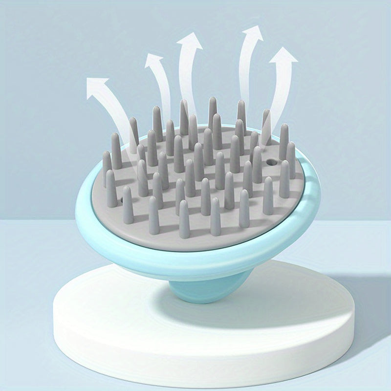 Shampoo Scalp Massage Brush – Manual Hair Care Comb for Wet & Dry Use