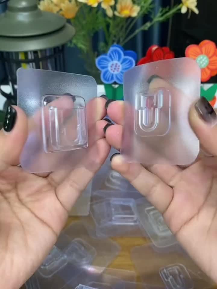 10-Pack Adhesive Wall Hooks – No-Drill Waterproof Utility Hooks for Kitchen & Bathroom