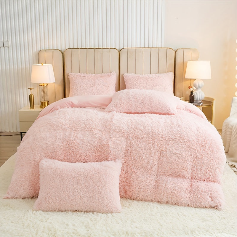 Plush Zippered Duvet Cover Set – Soft All-Season Bedding