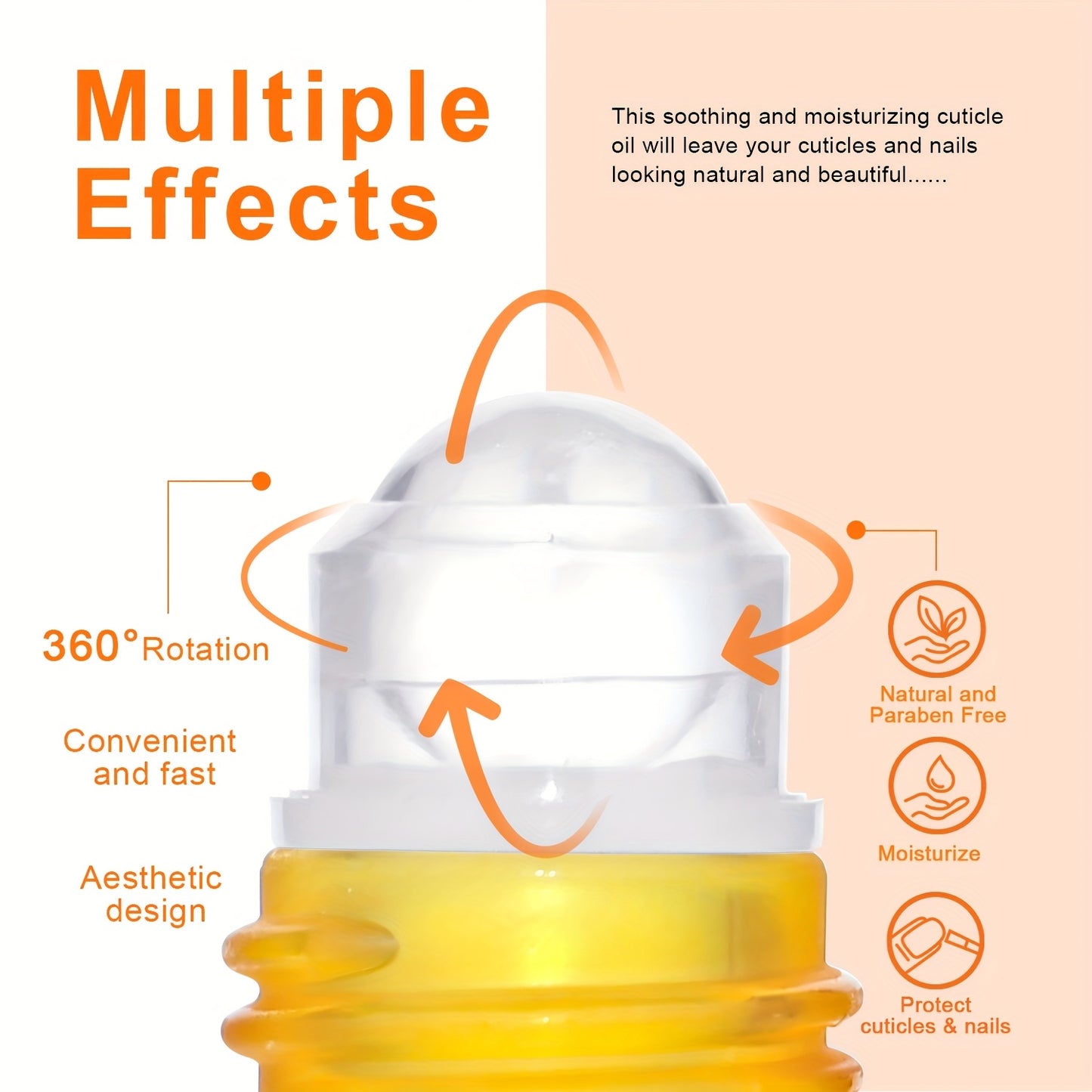 TWOING Natural Rose Cuticle Oil 0.17oz – Jojoba & Vitamin E