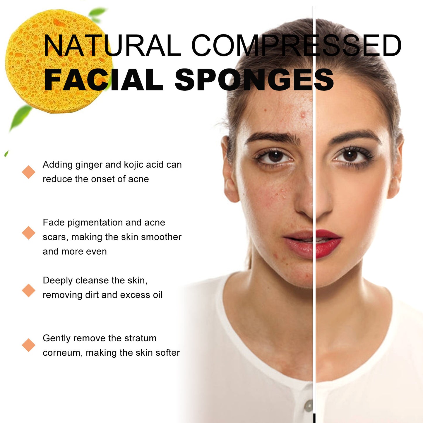 EelHope Turmeric Cleansing Pad – Deep Cleansing & Gentle Exfoliating Facial Sponge