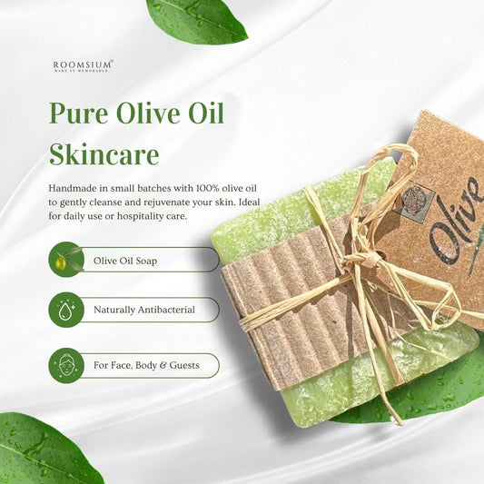 50-Piece Handcrafted Olive Oil Guest Soaps – Mini Travel Size Bar Soap for Hotels, Rentals, Spas – Natural, Paraben-Free, Made in Turkey
