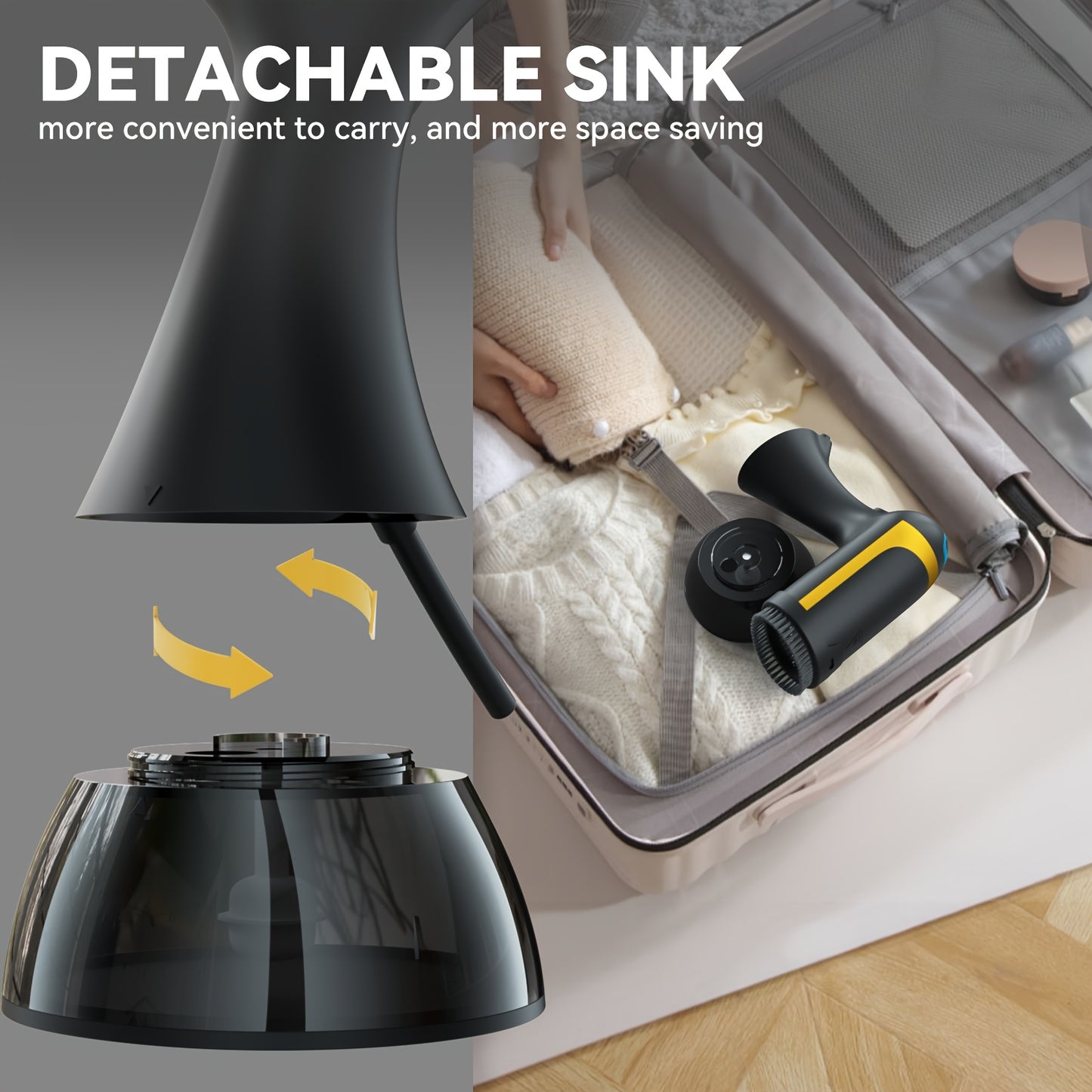 1100W Handheld Garment Steamer – Fast Heat Travel Clothes Steamer