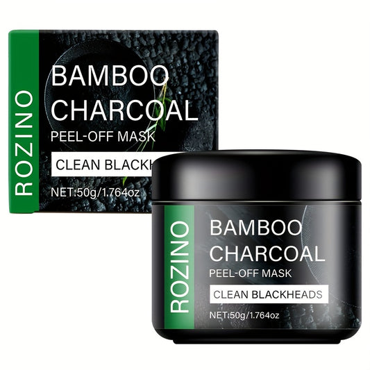 ROZINO Bamboo Charcoal Face Mask – Deep Cleansing Facial Mask with Aloe Vera