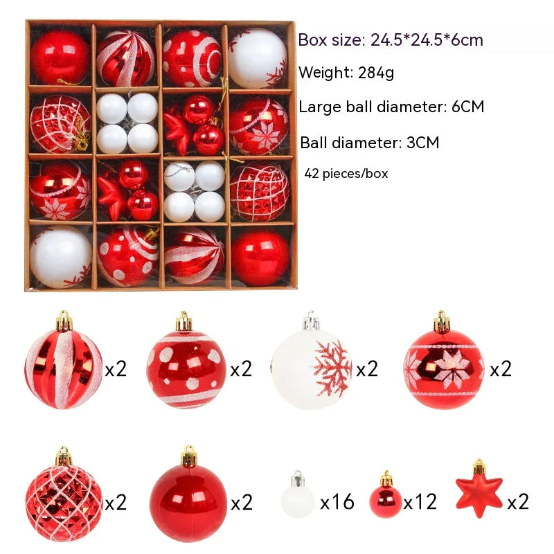 Colorful Christmas Ball Ornaments Set – Holiday Tree Décor - Roomsium