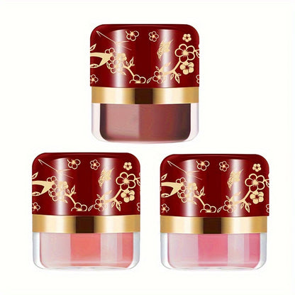 ROUSE 3 Color Blush Palette – Natural Coral & Pink Face Powder