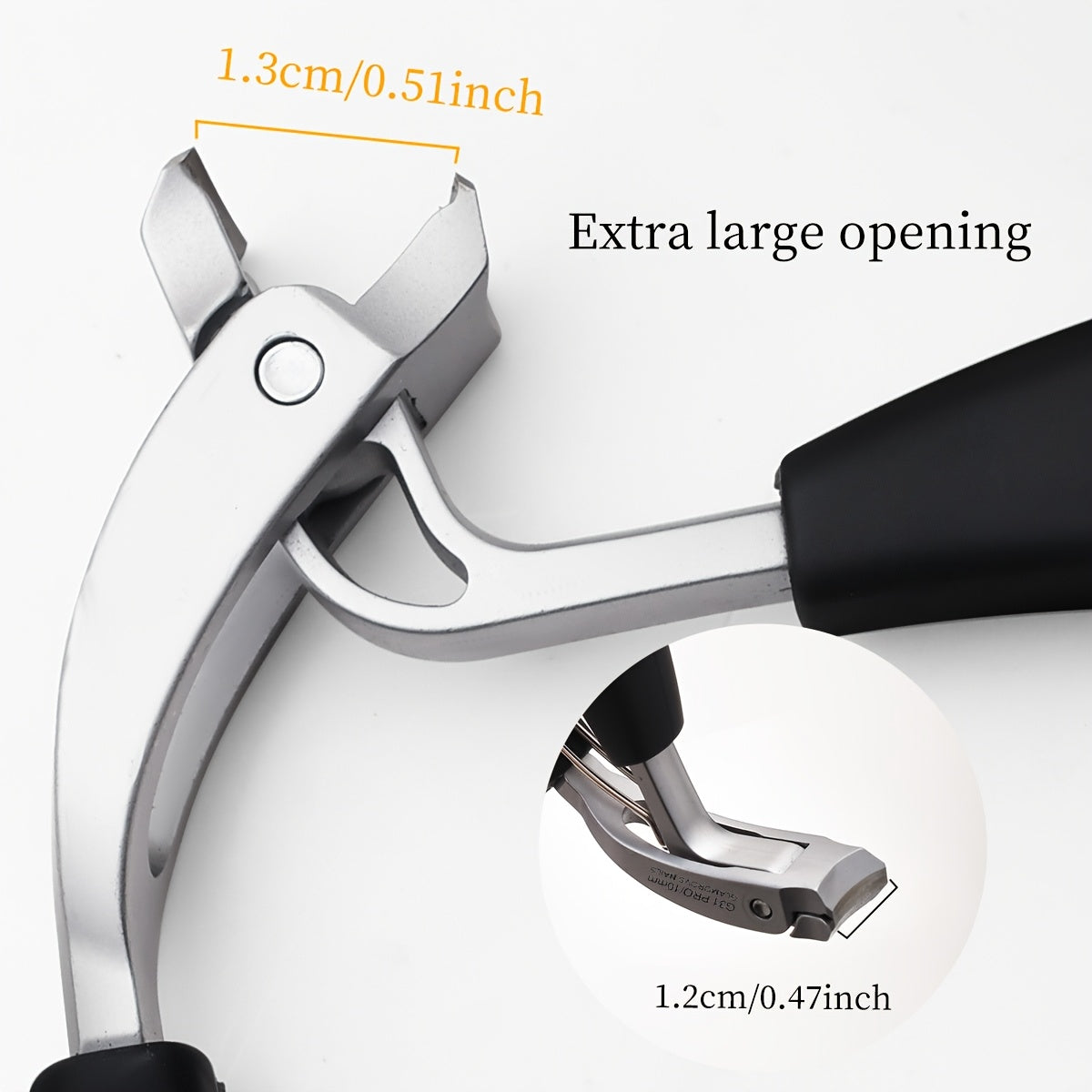 Stainless Steel Toenail Clippers – Wide Opening Nail Cutter