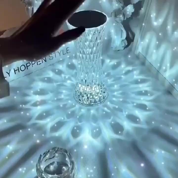 Crystal Diamond Touch Lamp | Dimmable USB Mood Light for Bedroom & Living Room