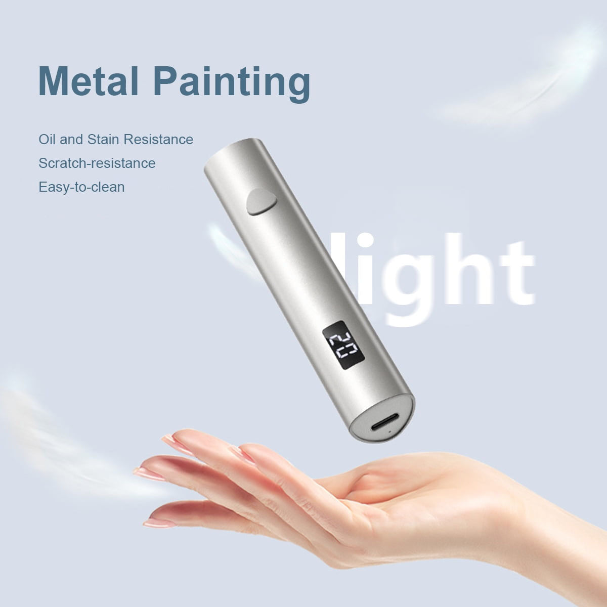 2-in-1 Nail Art Tool – Mini UV Light & Nail Stamper