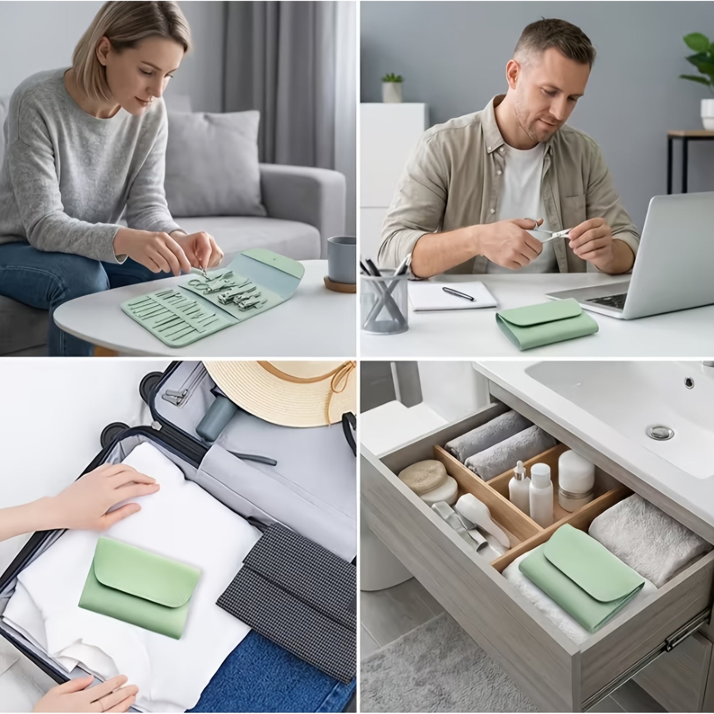 16 Piece Stainless Steel Nail Clipper Set – Travel Grooming Kit