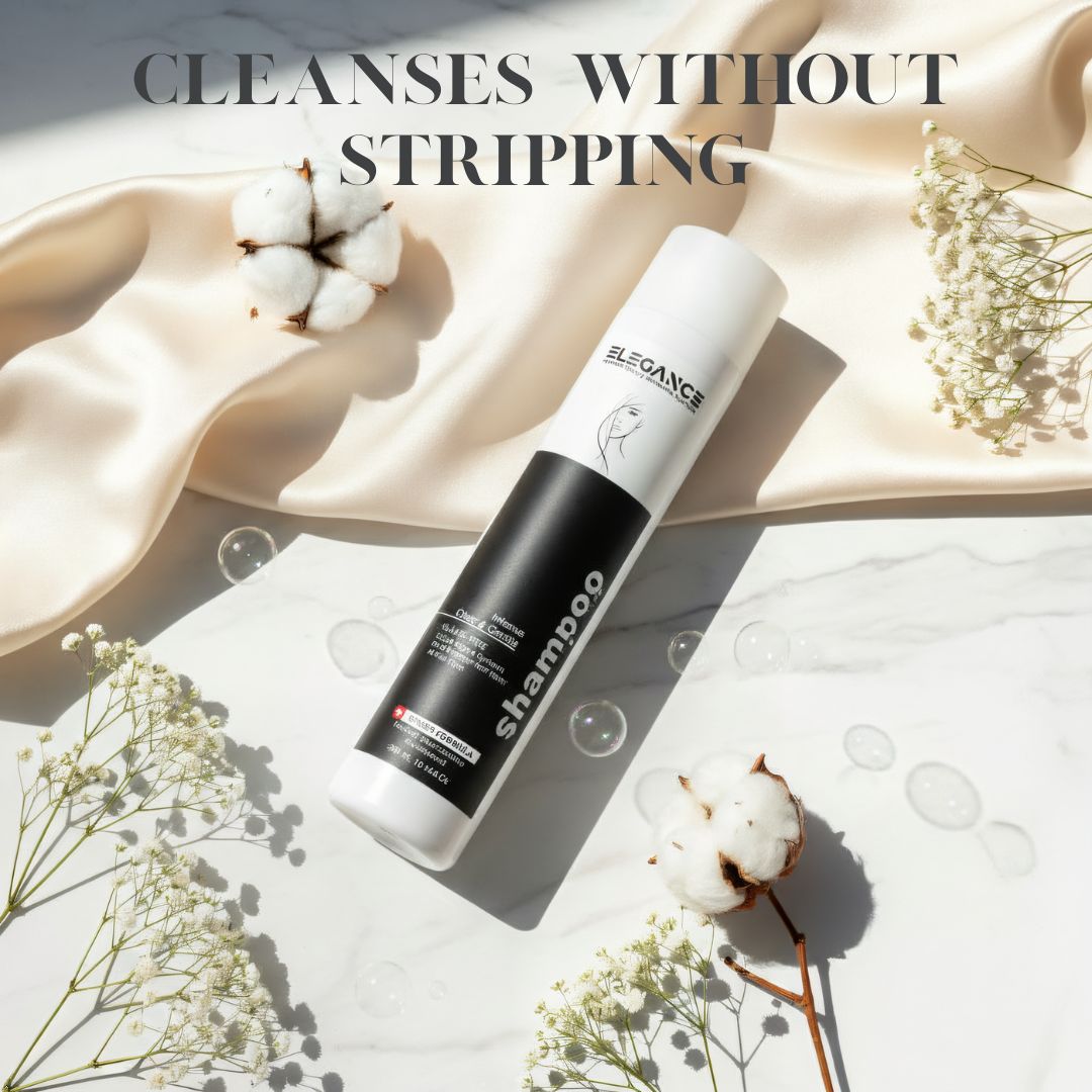ELEGANCE CHARME Intense Clear & Gentle Shampoo with Keratin & Proteins | Professional Hair Care (300 ml / 10.14 fl oz)