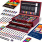 175-Piece Deluxe Art Set in Wooden Case – Complete Art Kit - Roomsium