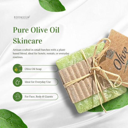 Olive Oil Guest Soaps – 40 Mini Bars for Guest Bathrooms