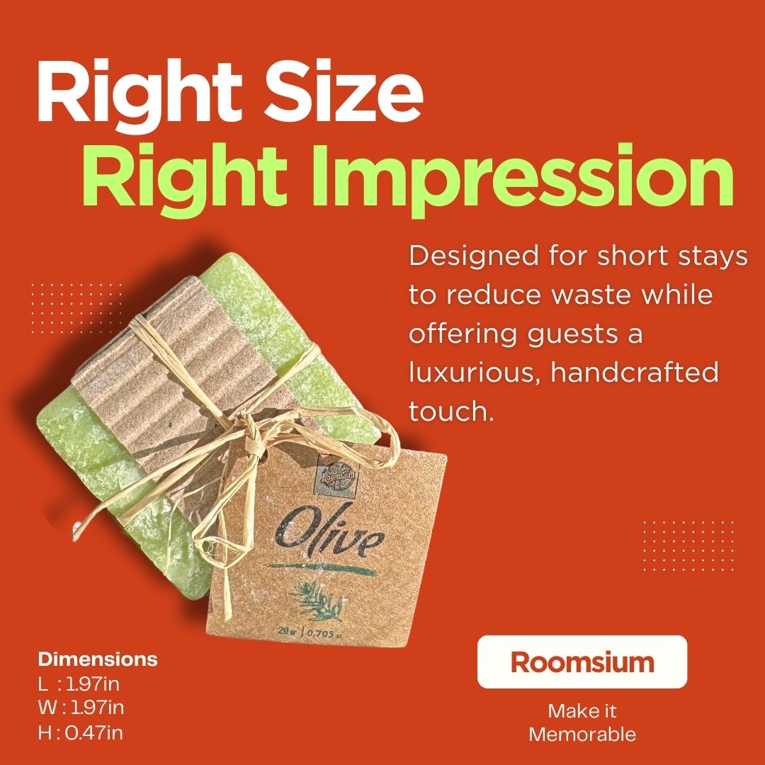 Olive Oil Guest Soaps – 40 Mini Bars for Guest Bathrooms