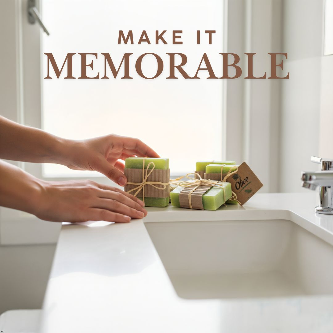 Olive Oil Guest Soaps – 40 Mini Bars for Guest Bathrooms