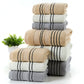 Pure Cotton Bath Towel Set – Soft Jacquard Towels & Large Bath Towel (3-Piece Set)