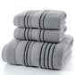 Pure Cotton Bath Towel Set – Soft Jacquard Towels & Large Bath Towel (3-Piece Set)