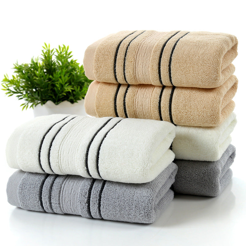 Pure Cotton Bath Towel Set – Soft Jacquard Towels & Large Bath Towel (3-Piece Set)