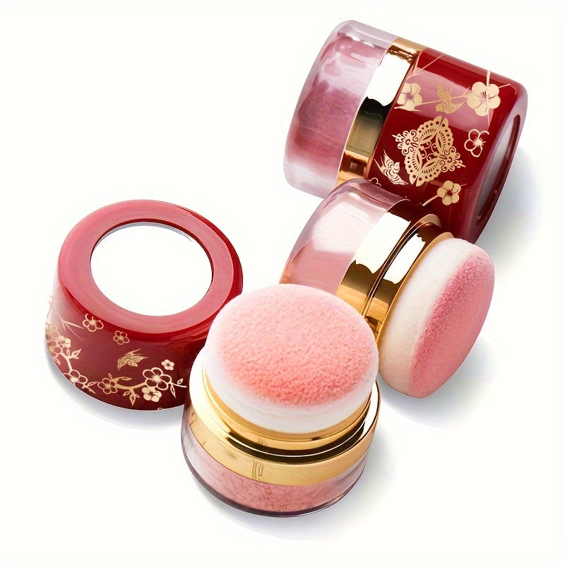 ROUSE 3 Color Blush Palette – Natural Coral & Pink Face Powder