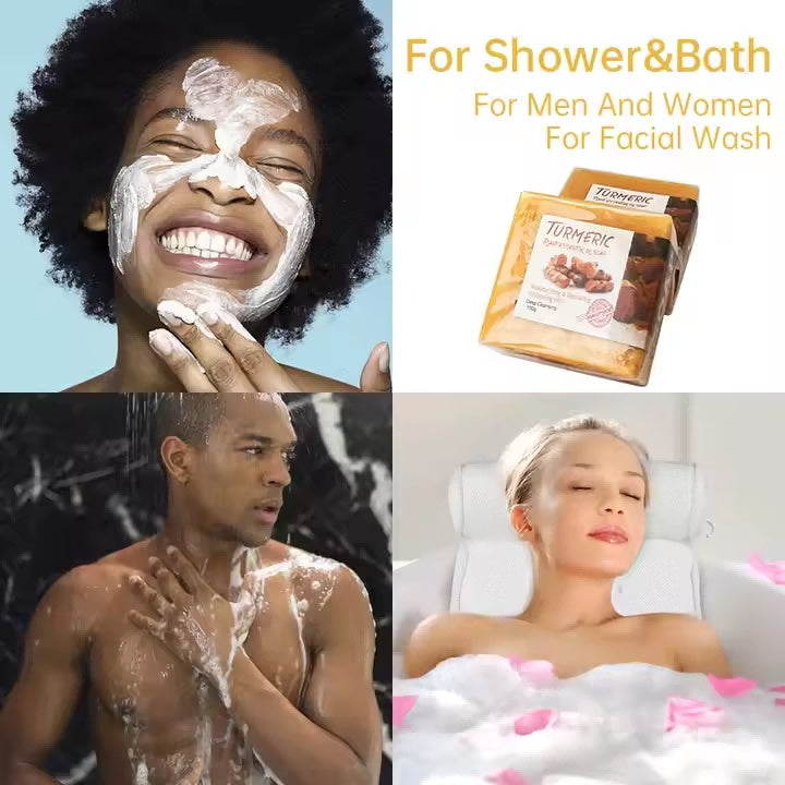 Turmeric Plant Essential Oil Soap – Natural Brightening & Cleansing Bar