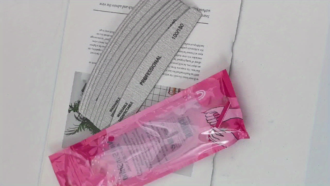 10PCS Nail File Buffer – Professional Emery Manicure Files