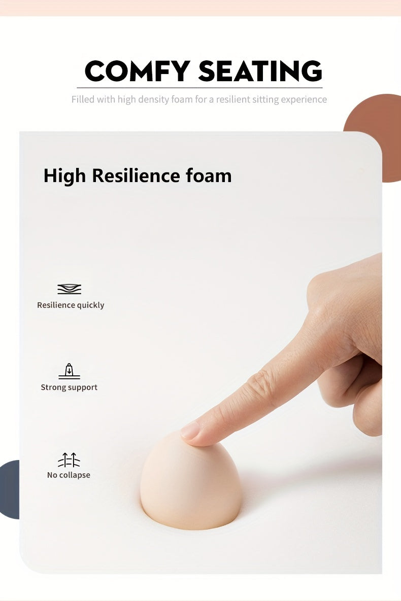 High-Quality Oil Wax Leather Low Stool – Padded Footstool & Accent Bench