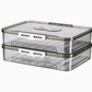 Transparent Dumpling Storage Box with Lid – Stackable Plastic Food Organizer (1pc)