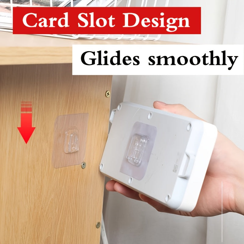 10-Pack Adhesive Wall Hooks – No-Drill Waterproof Utility Hooks for Kitchen & Bathroom