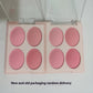 4-Color Blush Palette – Pink & Red Gradient Powder Compact