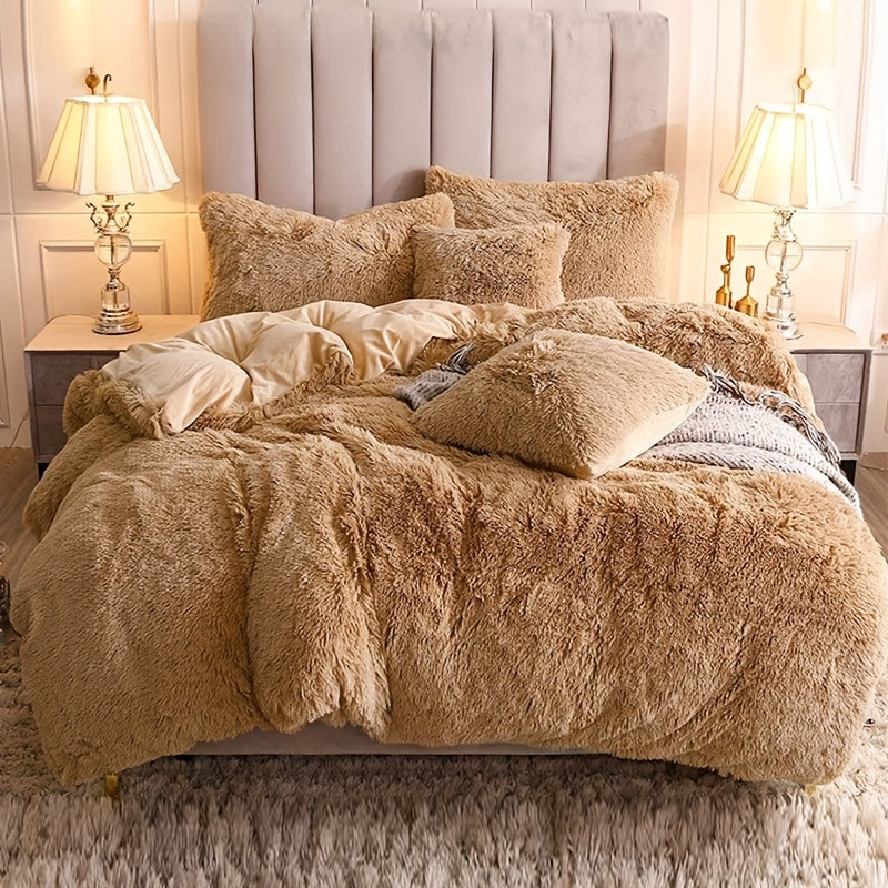 Plush Zippered Duvet Cover Set – Soft All-Season Bedding
