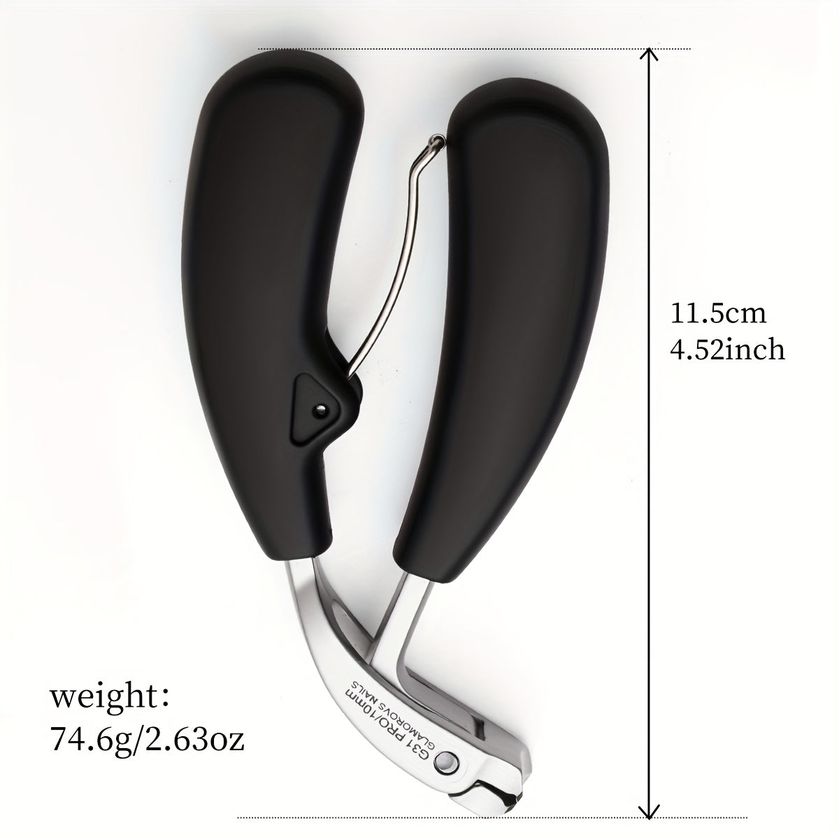 Stainless Steel Toenail Clippers – Wide Opening Nail Cutter