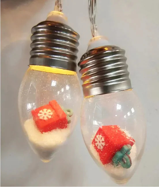 Christmas LED String Lights – Snowman & Santa Holiday Decor - Roomsium