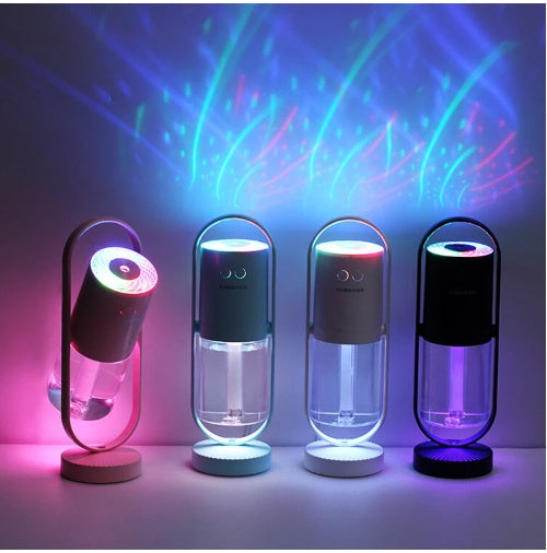 Magic Shadow USB Air Humidifier with Projection Night Light – Mini Ultrasonic Mist Diffuser