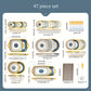 Nordic Style Ceramic Tableware Set – 29 or 47 Pieces of High-End Dinnerware