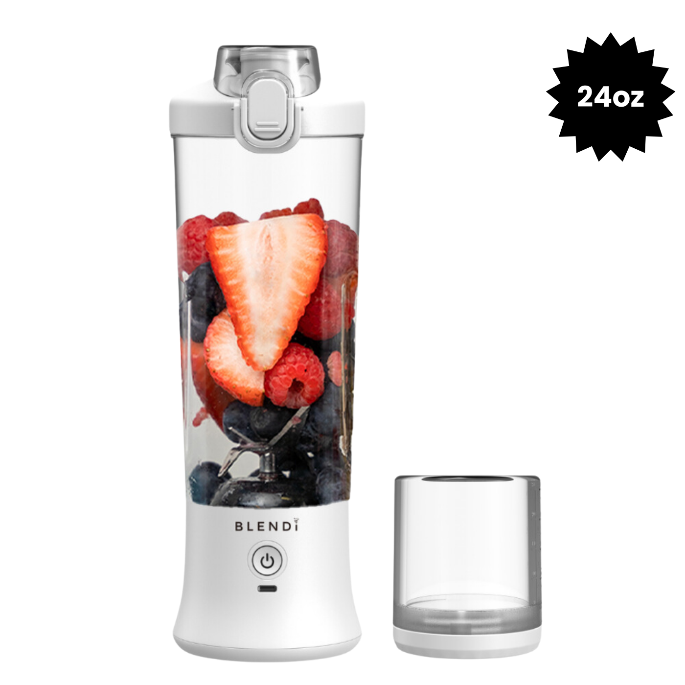 X Ice Crushing Portable Blender – 24oz Cordless Blender with Travel Bottle