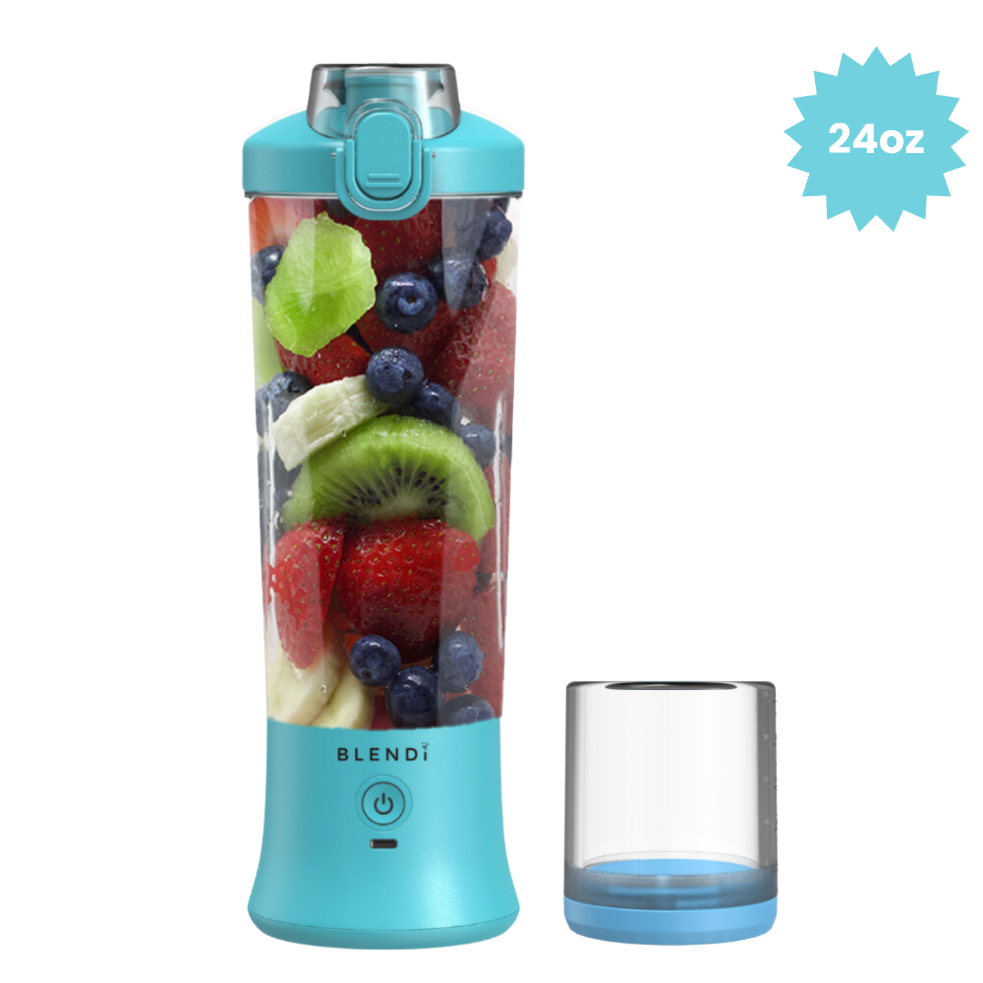 X Ice Crushing Portable Blender – 24oz Cordless Blender with Travel Bottle