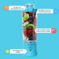 X Ice Crushing Portable Blender – 24oz Cordless Blender with Travel Bottle